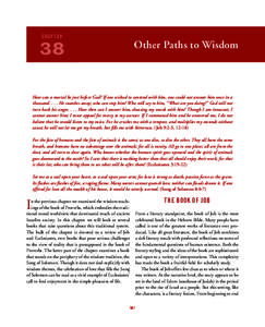 Chapter  38 Other Paths to Wisdom