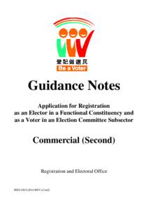 Voter registration / Electoral roll / Electoral registration / Legislative Council of Hong Kong / Hong Kong Special Administrative Region passport / Accountability / Elections / Politics / Government