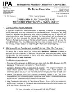 Medicare / Government / CVS Caremark / Pharmaceuticals policy / Health / Medicare Part D