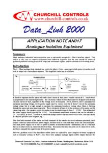 Microsoft Word - AN017 Iss 1 Analogue Isolation Explained.doc