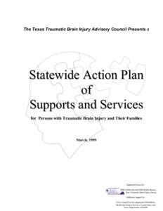 Traumatic Brain Injury, Statewide Action Plan of Supports and Services
