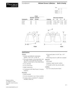 Michael Graves Collection	  Incandescent Bath & Vanity