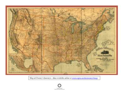 Map of Owney’s Journeys. Also available online at www.npm.si.edu/owney/#map   