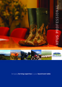 NFUS  PROFESSIONAL bringing farming expertise to your boardroom table PRO  N FU S P r o fessio nal