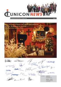 NEWS Kundenzeitschrift der IC Unicon AGHerausgeber: