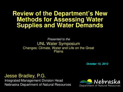 Nebraska’s Integrated Water Management Planning Process