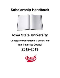 Scholarship Handbook  Iowa State University Collegiate Panhellenic Council and Interfraternity Council