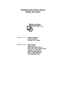 ISO/TC 211 / Web Feature Service / Computing / Pharmaceutical industry / Validity / Validation / GeoServer / Form / Extensible Storage Engine / Geographic information systems / Software / Open Geospatial Consortium