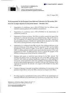 Zearalenone / Geel / Directorate-General for Health and Consumers / Europe / Belgium / Standards organizations / Mycotoxins / Institute for Reference Materials and Measurements