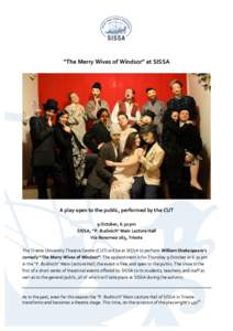 “The	
  Merry	
  Wives	
  of	
  Windsor”	
  at	
  SISSA	
   	
      	
  