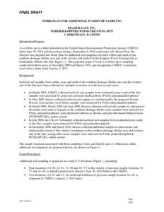 Final draft work plan for additional PCDD/PCDF sampling - January 2011