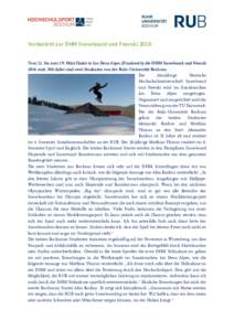 Vorbericht zur DHM Snowboard und Freeski 2016 Vom 12. bis zum 19. März findet in Les Deux Alpes (Frankreich) die DHM Snowboard und Freeski 2016 statt. Mit dabei sind zwei Studenten von der Ruhr-Universität Bochum. Die 