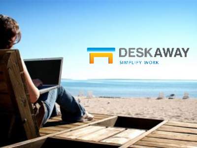 About DeskAway DeskAway is a monthly, subscription-based online team and project collaboration service that helps individuals, small businesses, and teams within larger organizations to organize, manage and track their 