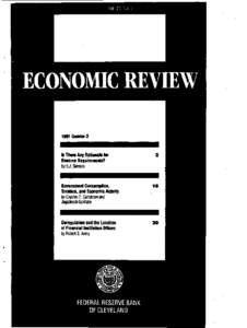 Vol. 27. No 3  ECONOMIC REVIEW 1991 Quarter 3  Is There Any Rationale for
