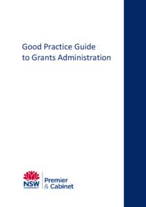 Good Practice Guide to Grants Administration