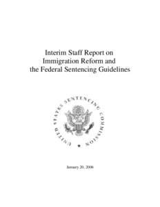 Interim Staff Report on Immigration Reform and the Federal Sentencing Guidelines