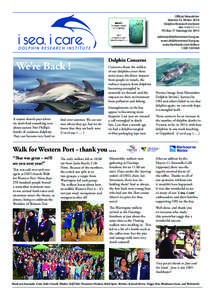 Official Newsletter Volume 55, Winter 2014 Dolphin Research Institute ABN[removed]