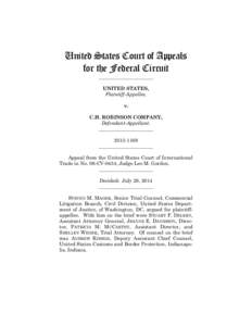 United States Court of Appeals for the Federal Circuit ______________________ UNITED STATES, Plaintiff-Appellee, v.