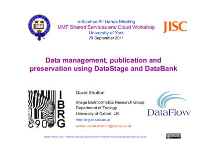 Ø / Institutional repository / Dataflow / Data curation / Information / Data management / IBM InfoSphere DataStage