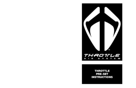 Throttle Preset Instructions