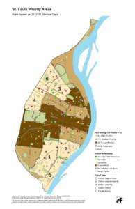 St. Louis Priority Areas  Rank based on[removed]Service Gaps § ¦