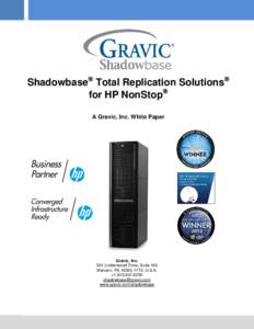 Shadowbase Total Replication Solutions for HP NonStop