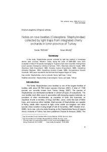 Türk. entomol. derg., 2009, 33 (1): 3-11 ISSN[removed]