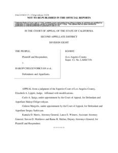 Filed[removed]P. v. Chilgevorkyan CA2/8  NOT TO BE PUBLISHED IN THE OFFICIAL REPORTS California Rules of Court, rule[removed]a), prohibits courts and parties from citing or relying on opinions not certified for publicati