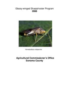 Zoology / Glassy-winged sharpshooter / Animal trapping / Biology / California Department of Food and Agriculture / Plant nursery / Trap / Sharpshooter / Recreation / Cicadellidae / Agricultural pest insects / Fur trade