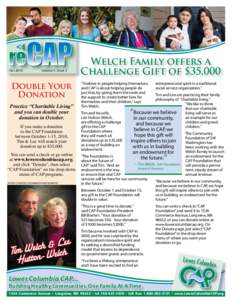 Oct 2010	  Volume 5 , Issue 3 Double Your Donation
