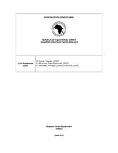 Equatorial Guinea[removed]Country Strategy Paper