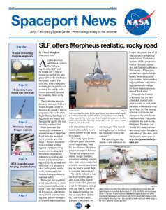 April 6, 2012  Vol. 52, No. 7 Spaceport News John F. Kennedy Space Center - America’s gateway to the universe