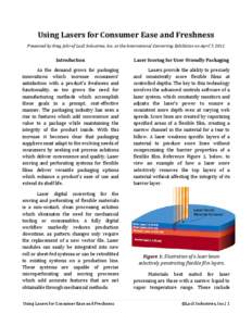 Industrial design / Acronyms / Laser / Photonics / Packaging and labeling / Perforation / Laser diode / Technology / Optics / Business