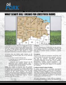 The Voice of Ohio’s Pork Industry  WHAT SENATE BILL 1 MEANS FOR LIVESTOCK FARMS - Contributions from Peggy Hall & Glen Arnold, OSU Extension