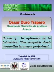 Conferencia  Oscar Duro Trapero Gerente de Servicios de Análisis Axesor