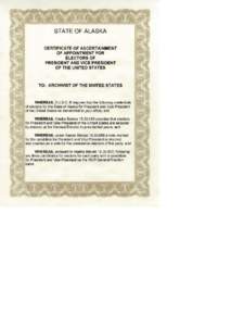 Certificate of Ascertainment - Alaska