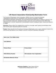 University of Washington Alumni Association / University of Washington / North Central Association of Colleges and Schools / American Association of State Colleges and Universities / University of Wisconsin System / Association of Public and Land-Grant Universities / Association of American Universities / Academia