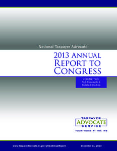 National Taxpayer AdvocateAnnual Report to Congress