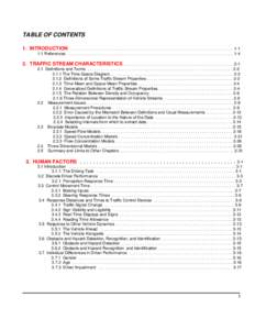 TABLE OF CONTENTS 1. INTRODUCTION . . . . . . . . . . . . . . . . . . . . . . . . . . . . . . . . . . . . . . . . . . . . . . . . . . . . . . . . . . . . . . . . . . . . . . . . . . References . . . . . . . . . .