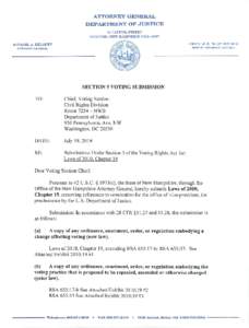 ATTORNEY GENERAL  DEPARTMENT OF JUSTICE 33 CAPITOL STREET  CONCORD, NEW HAMPSHIRE[removed]