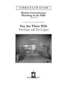 CURRICULUM GUIDE  Modern Conveniences: Plumbing in the 1920s by Janet Brown
