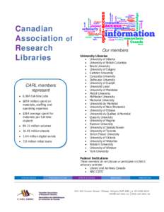 Canadian Association of Research Libraries  CARL members