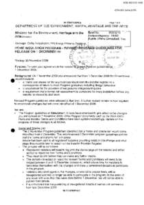 AGSCTHCathy Skippington, FAS Energy Efficiency Tas  Background: On 1 November 2009 you announced that from 1 December 2009 the Government