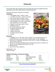 Stews / Cucurbitaceae / Zucchini / Eggplant / Middle Eastern cuisine / Ratatouille / Teaspoon / Vegetable / Musakhan / Food and drink / Measurement / Fruit