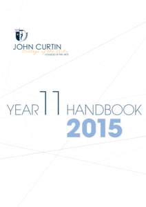 JOHN CURTIN College of the Arts COllege Of THe ARTs  11HANDBOOK