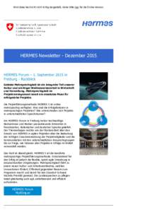 HERMES Newsletter August 2014