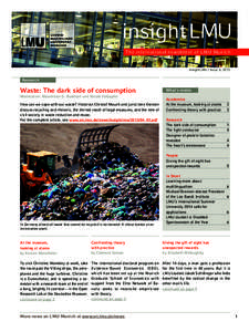 insight LMU The international newsletter of LMU Munich insight LMU / Issue 4, 2013  Research