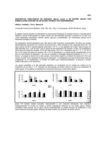 (PO) RESPUESTAS FISIOLÓGICAS EN DORADAS Sparus aurata A UN ESTRÉS AGUDO POR MANIPULACIÓN DESPUÉS DE UN ESTRÉS CRÓNICO POR CONFINAMIENTO Ribas,L; Acerete,L; Tort,L; Barton,B. Universitat Autónoma de Bellaterra, Dep