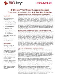 ID Director for Oracle May 2014.pub