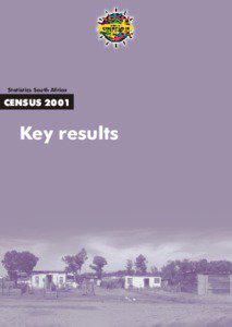 Statistics South Africa  CENSUS 2001
